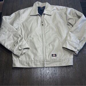 Dickies Canvas Work Jacket Men’s
Light Tan / Beige  Size Large Full Zip